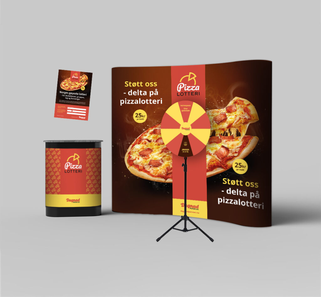 messemateriell for pizzalotteri